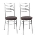 Ver imagem 1 de Kit 2 Cadeiras Cromadas Cc34 - A109