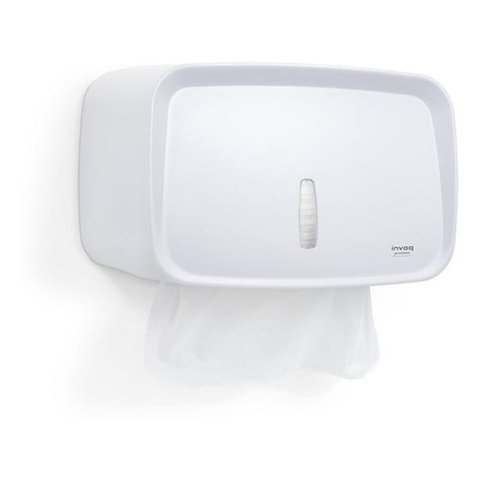 Dispenser de Papel Interfolha Invoq Compacto Branco