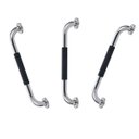 Ver imagem 1 de Barra de Apoio Inox 60cm Suporte Antiderrapante Kit 3 Unidades Banheiro Box Idoso Criança Gestante C