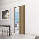 Ver imagem 3 de Porta Sanfonada de PVC 210cm x 84cm Plastporta Bcf Marrom/Carvalho Prata