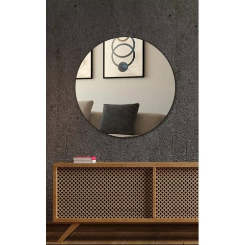 Espelho Redondo Lapidado 80 Cm