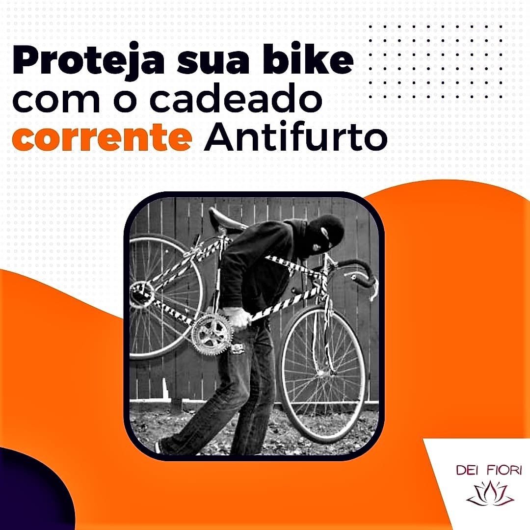 Corrente Cadeado Segurança Antifurto com Senha Segrego para Bicicleta Estepe 1 Metro X 2,5 Cm Forte - 7