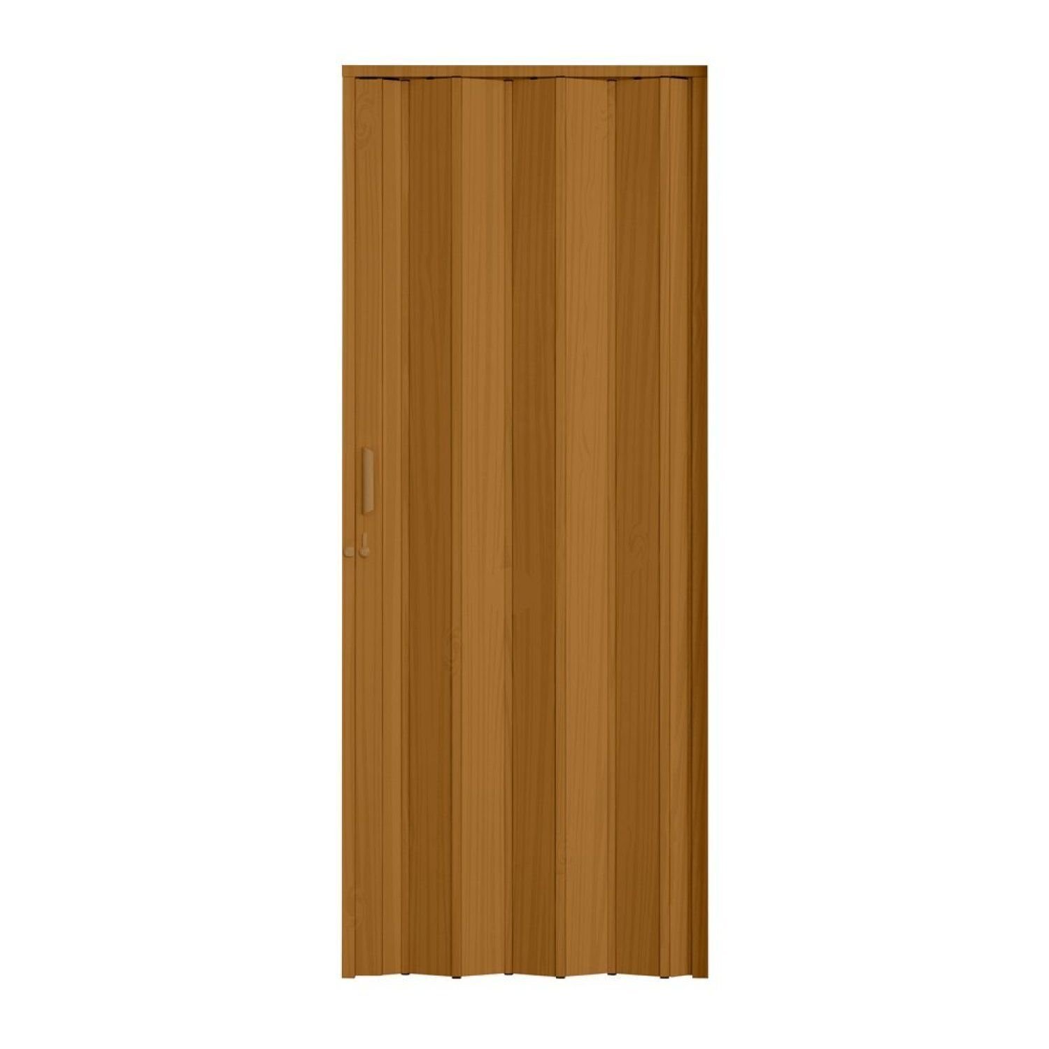Porta Sanfonada de PVC 210cm x 96cm Plastporta Bcf Marrom