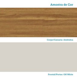 Cozinha Compacta 100% Mdf 2 Peças 6 Portas 2 Gavetas com Tampo e Vidro Itália Espresso Móveis - 8