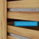 Ver imagem 6 de Armário de Cozinha Compacta Modulada 2 Peças 6 Portas com Tampo e Vidro 100% MDF Itália Espresso Móveis Bege/Amêndoa/Off White