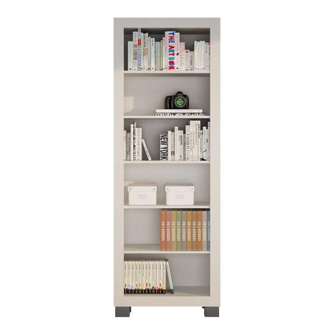 Armário Multiuso 5 Prateleiras Flex Valdemóveis Cor:branco