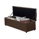 Ver imagem 2 de Painel Cabeceira com Bau Dubai 1.28 Viuva Suede Marrom