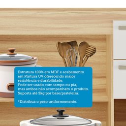 Cozinha Modulada Compacta 2 Peças 6 Portas 2 Gavetas sem Tampo com Vidro Reflecta 100% Mdf Itália Es - 4