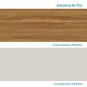 Ver mais imagens de Armário de Cozinha Compacta Modulada 2 Peças 6 Portas sem Tampo com Vidro 100% MDF Itália Espresso Móveis Bege/Amêndoa/Off White