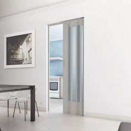 Porta Sanfonada Pvc Plastporta 210x60cm Translucida Bcf - 3