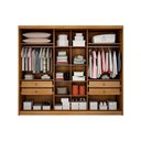 Ver imagem 3 de Guarda Roupa 3 Portas e 4 Gavetas Diamond/londres Plus Cumaru/fendi 25 - Novo Horizonte