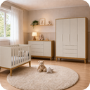 Ver imagem 1 de Quarto de Bebê Completo Classic Elfe Areia Savana Amadeirado