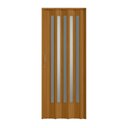 Ver imagem 1 de Porta Sanfonada de PVC Translucido 210cm x 60cm Plastporta Bcf Marrom/Cerejeira com