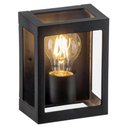Ver imagem 4 de Kit 4 Arandelas Parede Muro Quadrada Lente Transparente Preto Grade E27 Dital