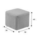 Ver imagem 7 de Kit Poltrona Amamentação Balanço e Puff Linho Quarto Bebê:cadeira Alta Linho Bege