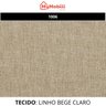 Kit Poltrona Amamentação Balanço e Puff Linho Quarto Bebê:cadeira Alta Linho Bege - 4