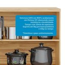 Ver imagem 6 de Armário de Cozinha Compacta Modulada 3 Peças 7 Portas com Tampo e Vidro 100% MDF Itália Espresso Móveis Cinza/Amêndoa/Chumbo