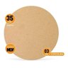Kit De Sousplat Com 40Unid Círculo Madeira Nova Decor Jogo De Souplat De Madeira Mdf Multiuso - 3