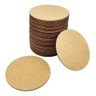 Kit De Sousplat Com 40Unid Círculo Madeira Nova Decor Jogo De Souplat De Madeira Mdf Multiuso - 2