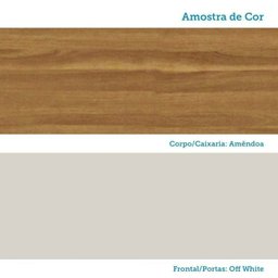 Cozinha Modulada Completa 5 Peças 13 Portas 2 Gavetas com Tampo e Vidro Reflecta 100% Mdf Itália Esp - 9