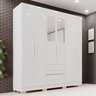 Guarda-roupa Casal com Espelho 6 Portas 2 Gavetas Estrela Premium - 1