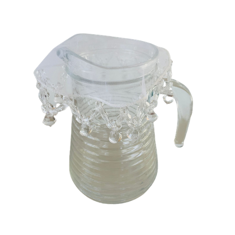 Cobre Jarra ou Copo Transparente Diamante 15cm