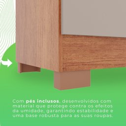 Guarda-roupa Casal com Espelho 6 Portas 2 Gavetas Estrela Premium - 10