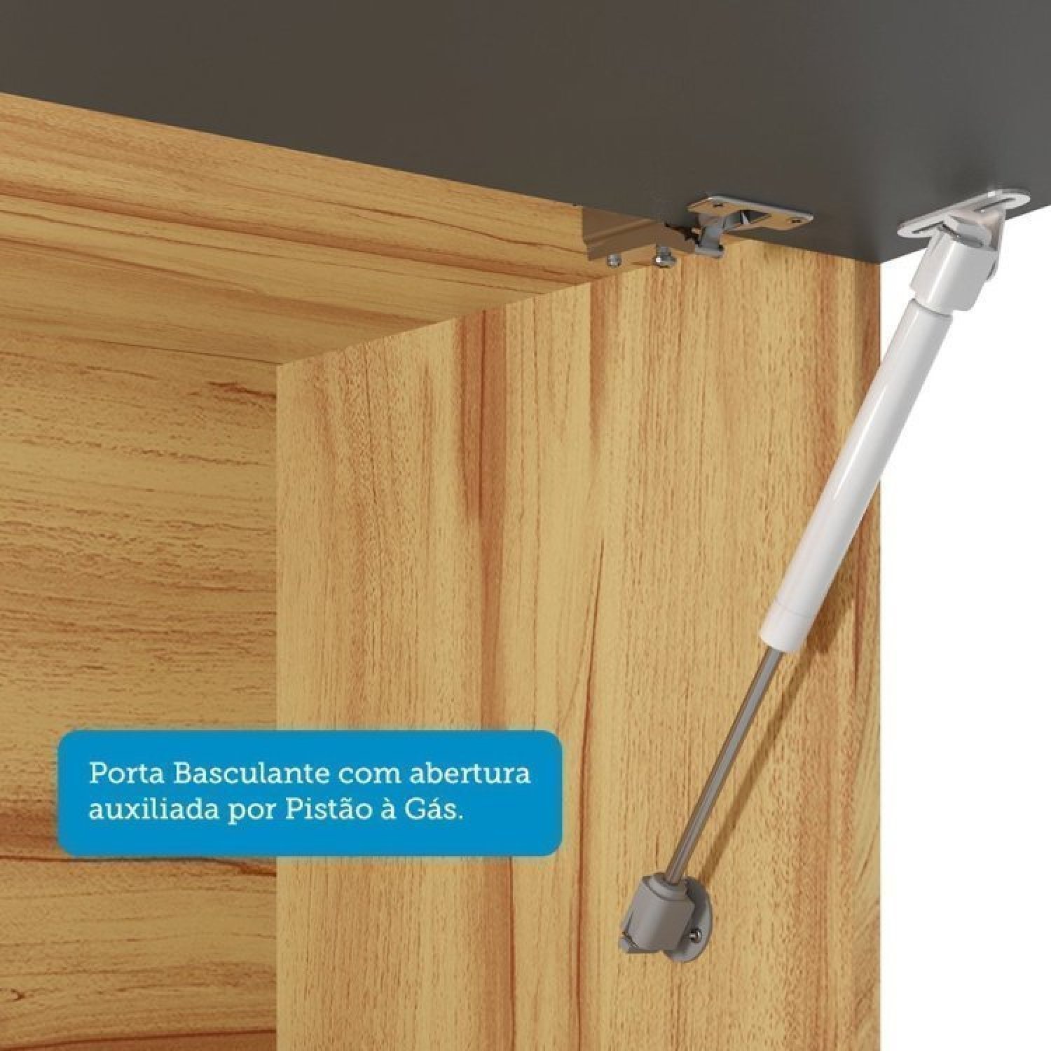 Cozinha Modulada Completa 5 Peças 13 Portas 2 Gavetas com Tampo e Vidro Reflecta 100% Mdf Itália Esp - 4