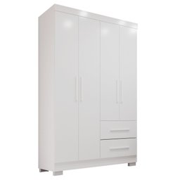 Guarda-roupa Solteiro 4 Portas 2 Gavetas Estrela Premium - 3