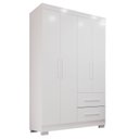 Ver imagem 3 de Guarda-roupa Solteiro 4 Portas 2 Gavetas Estrela Premium