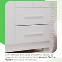 Ver imagem 7 de Guarda-roupa Solteiro 4 Portas 2 Gavetas Estrela Premium