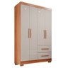 Guarda-roupa Solteiro 4 Portas 2 Gavetas Estrela Premium - 3