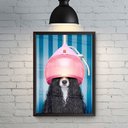 Ver imagem 6 de Quadro Decorativo Quarto Elegante Pintura Pop Cachorro Salão