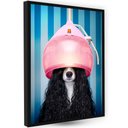 Ver imagem 1 de Quadro Decorativo Quarto Elegante Pintura Pop Cachorro Salão