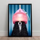 Ver imagem 2 de Quadro Decorativo Quarto Elegante Pintura Pop Cachorro Salão