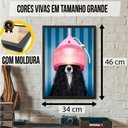 Ver imagem 5 de Quadro Decorativo Quarto Elegante Pintura Pop Cachorro Salão