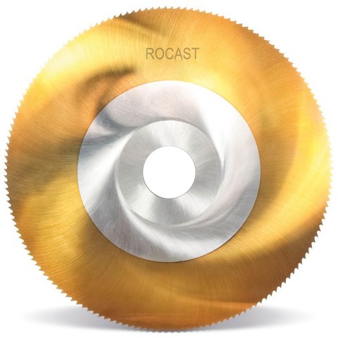 Serra Circular com Titânio - Med. 50mm X 0,2m - 128 Dentes, Aço Rápido (hss-tin) - 253,0031 - Rocast
