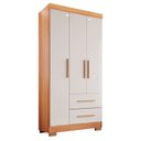 Ver imagem 3 de Guarda-roupa Solteiro 3 Portas 2 Gavetas Estrela Premium