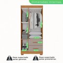 Ver imagem 6 de Guarda-roupa Solteiro 3 Portas 2 Gavetas Estrela Premium