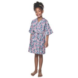 Roupão Aveludado Lepper Estampado Personagens Infantil Stitch G - 1