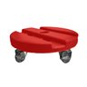Prato Suporte com Rodizios Redondo para Vasos e Utensílios 23 cm BGPLASTICOS V2423 VERMELHO PAU BRAS - 1