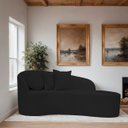 Ver imagem 2 de Sofá Decorativo Divã Forma Orgânica Curvo Bouclé para Salas e Consultorio Aurea