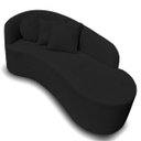 Ver imagem 4 de Sofá Decorativo Divã Forma Orgânica Curvo Bouclé para Salas e Consultorio Aurea