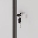 Ver imagem 5 de Armário Aço Escritório Fechadura 3 Prateleiras Azul