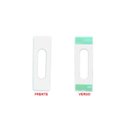 Ver imagem 2 de Puxador retangular adesivo para armários, box, portas e janelas de correr Branco - 2 unidades