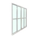 Ver imagem 2 de Porta Balcão 4 Folhas Vidro 210x200 Linha 25