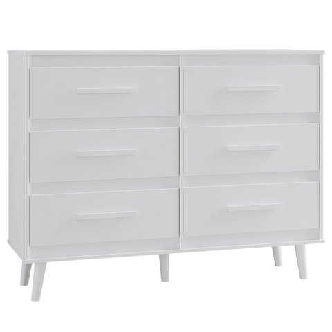 Cômoda Mila 6 Gavetas Branco Moblis