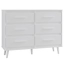 Ver imagem 1 de Cômoda Mila 6 Gavetas Branco Moblis