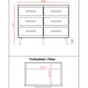 Ver imagem 4 de Cômoda Mila 6 Gavetas Branco Moblis
