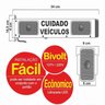 Sinalizador de veicular Garagem Entrada e Saída de Veículos Led Bivolt LED12 - 4